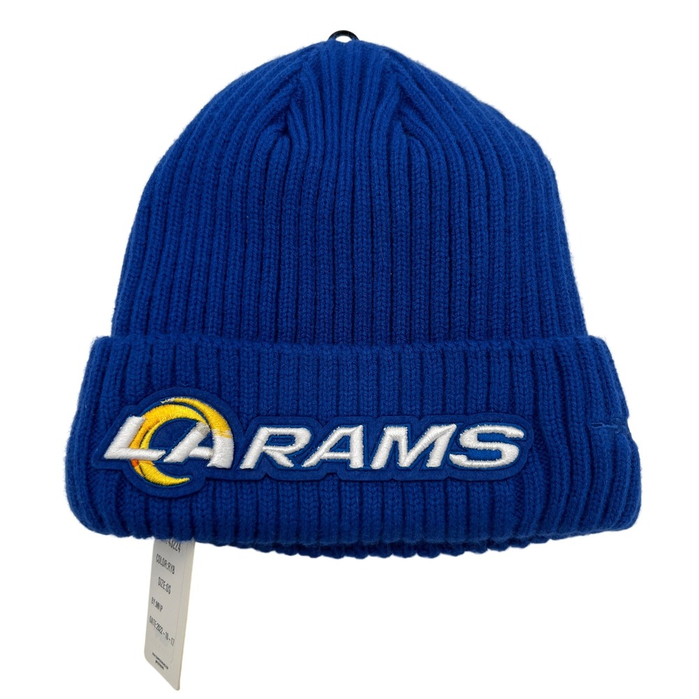 Pro Standard Los Angeles Rams NFL Beanie Royal Blue Ribbed Fleece Lined Hat NWT